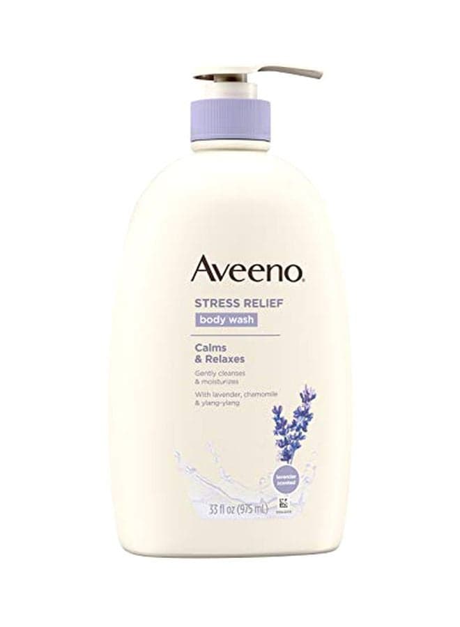 Stress Relief Body Wash, Lavender Scent, 33 fl oz Packaging May Vary