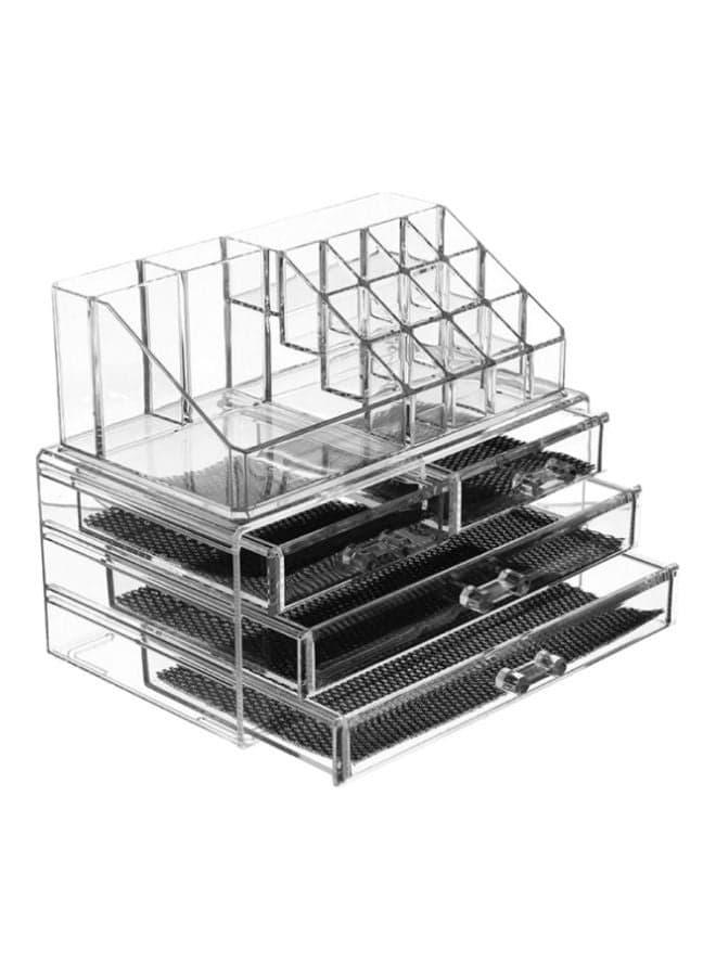 Plastic Cosmetic Organizer Clear