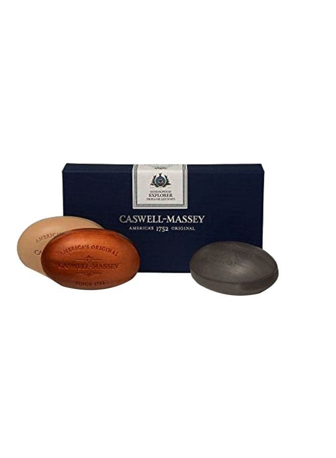 Pack Of 3 Triple Milled Sandalwood Soap