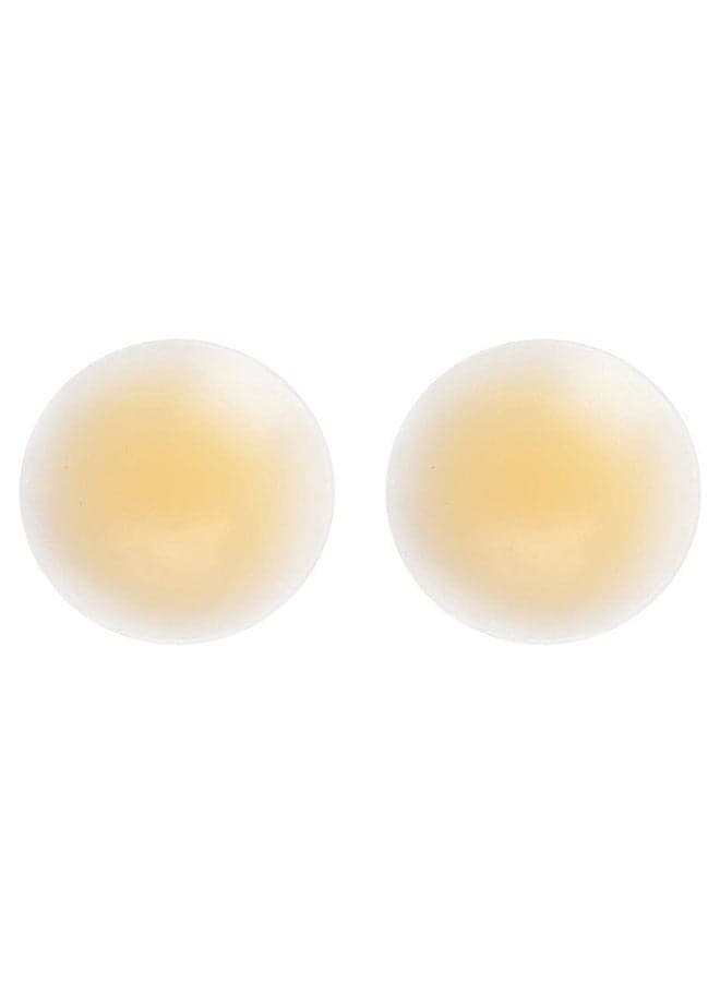 Reusable Adhesive Strapless Circular Bra Beige