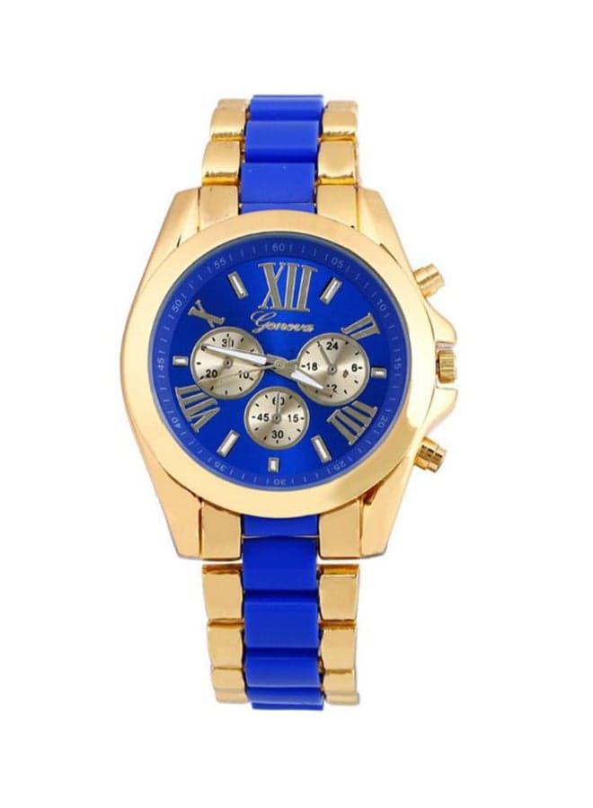 men Quartz Steel Band Pointer Display Watch 8404