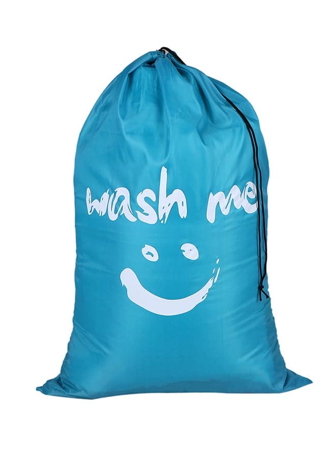 Multi-Functional Large Foldable Nylon Laundry Bag Blue 24X1X15kg