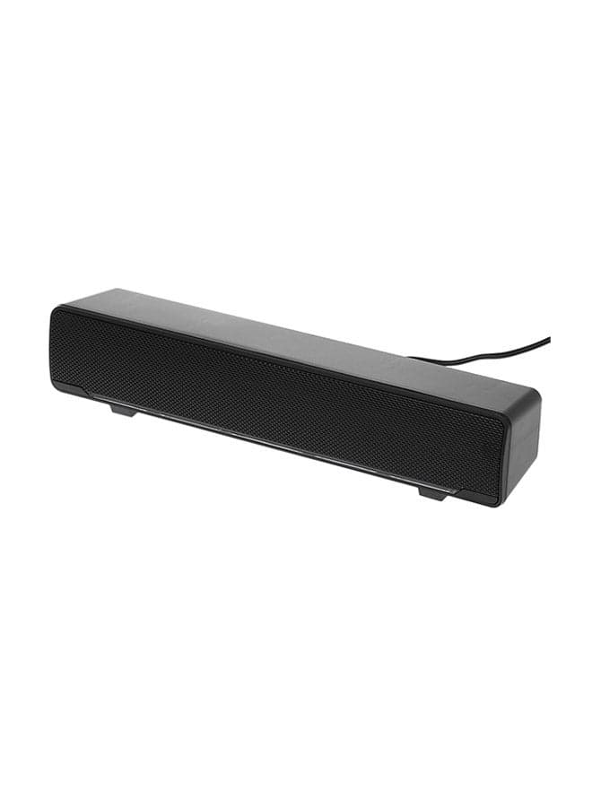 V-196 USB Wired Computer Bar Stereo Black