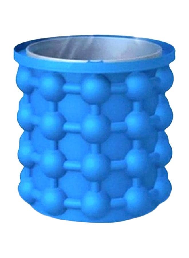 Silicone Ice Bucket Blue 11cm