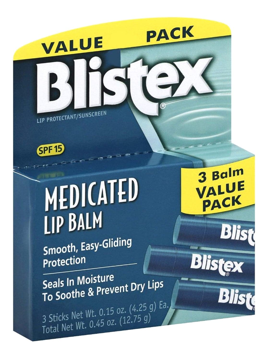 Pack Of 3 Medicated Lip Balm Clear