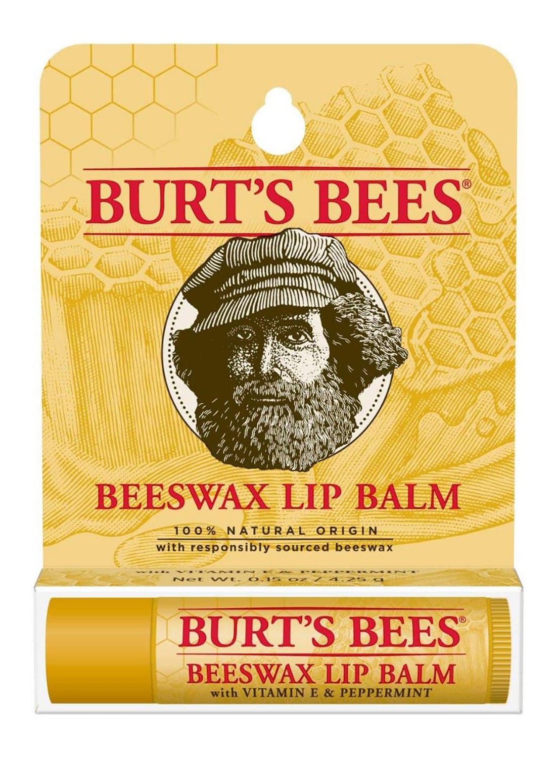 Vitamin E And Peppermint Beeswax Lip Balm Clear