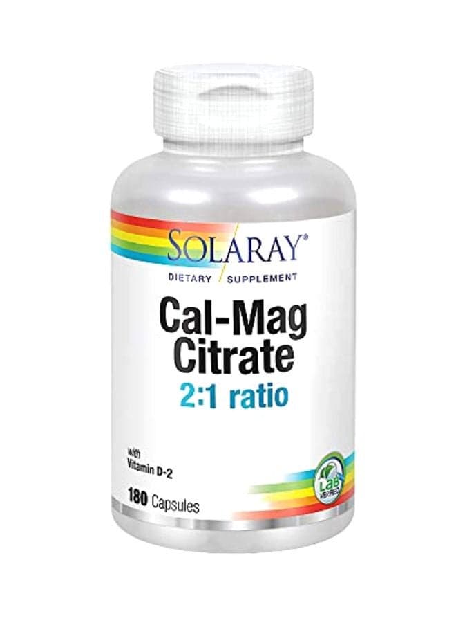 Cal-Mag Citrate 2:1 Ratio - 180 Capsules