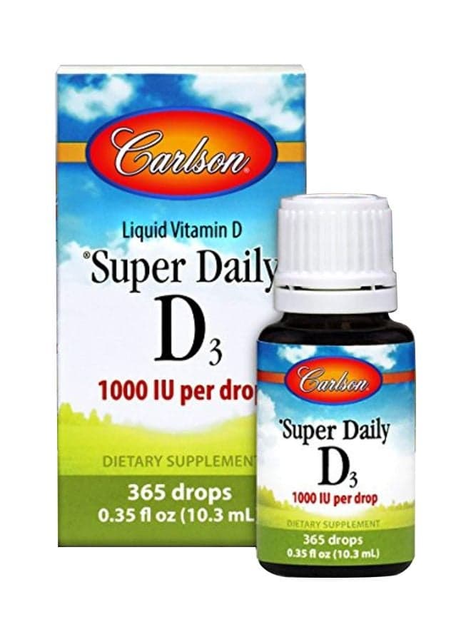 Pack Of 3 Super Daily D3 1,000 IU 25 mcg Dietary Supplement - 365 Drops