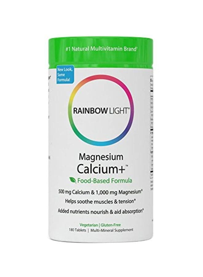 Magnesium Calcium + Dietary Supplement 500mg - 180 Capsules