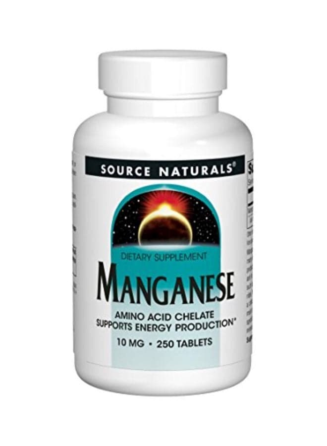 Manganese Amino Acid Chelate 10mg - 250 Tablets