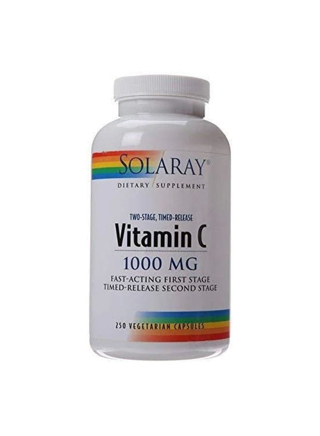 Pack Of 3 Vitamin-C Two-Stage Timed Release Supplement 1000mg - 250 Capsules