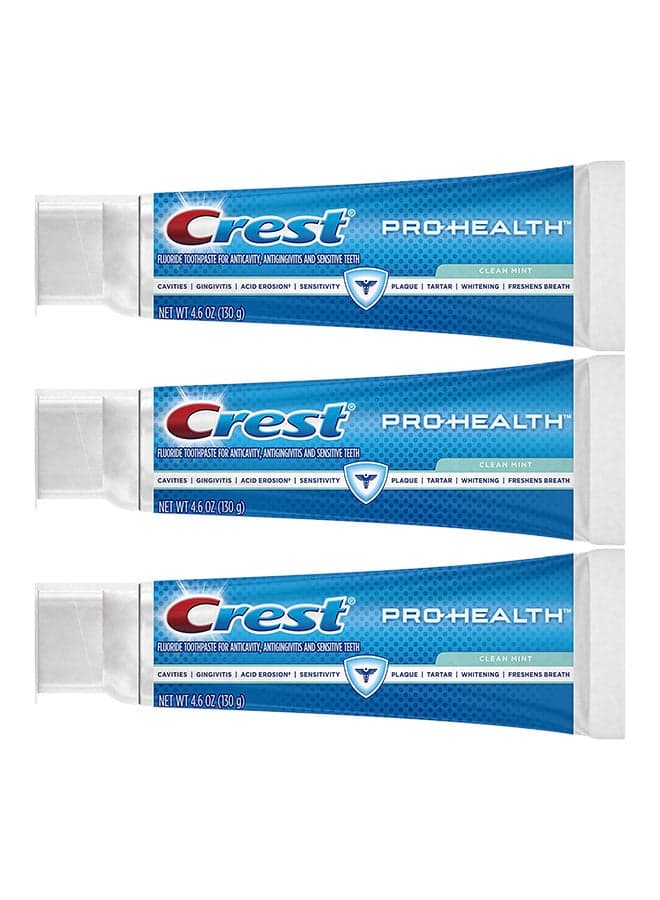 Pack Of 3 Pro-Health Clean Mint Toothpaste