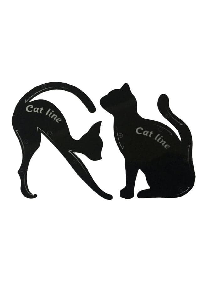 Cat Line Eye Makeup Stencil Black
