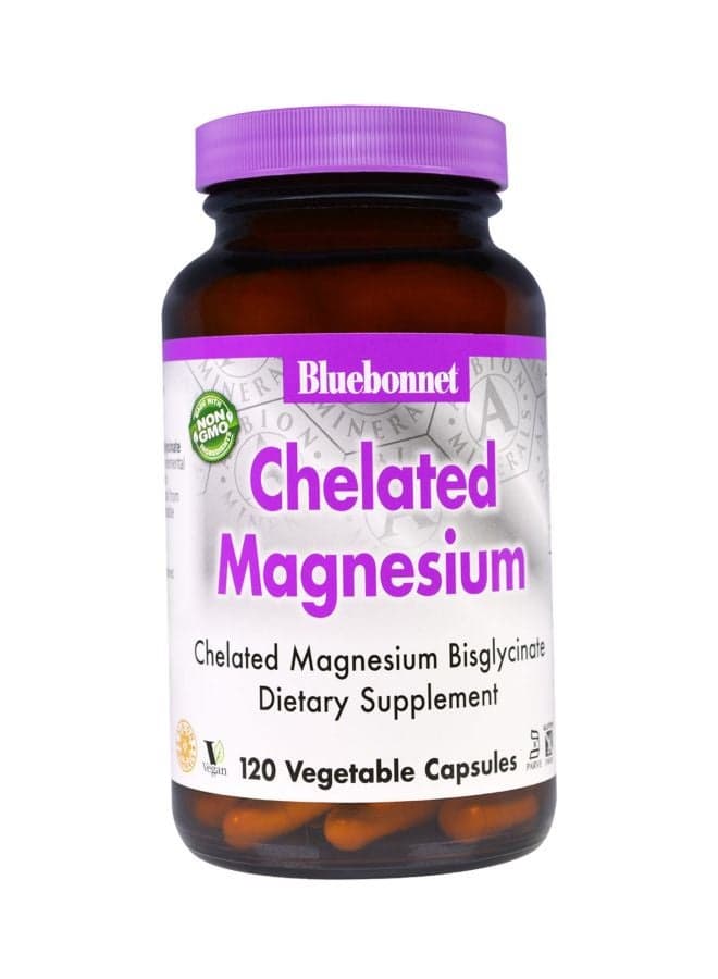 Chelated Magnesium Diatery Supplement - 120 Veg Capsules