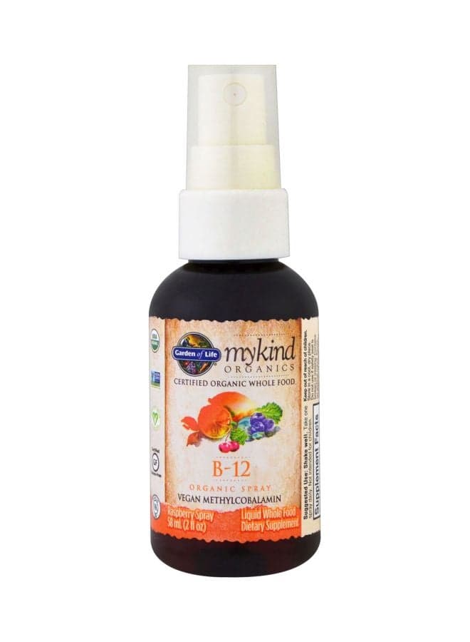 Mykind Organics B-12 Organic Spray - Raspberry