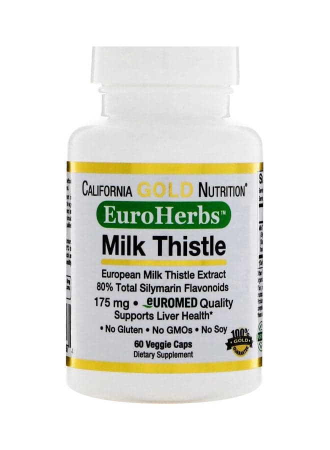 Milk Thistle Dietary Supplement - 60 Veggie Caps