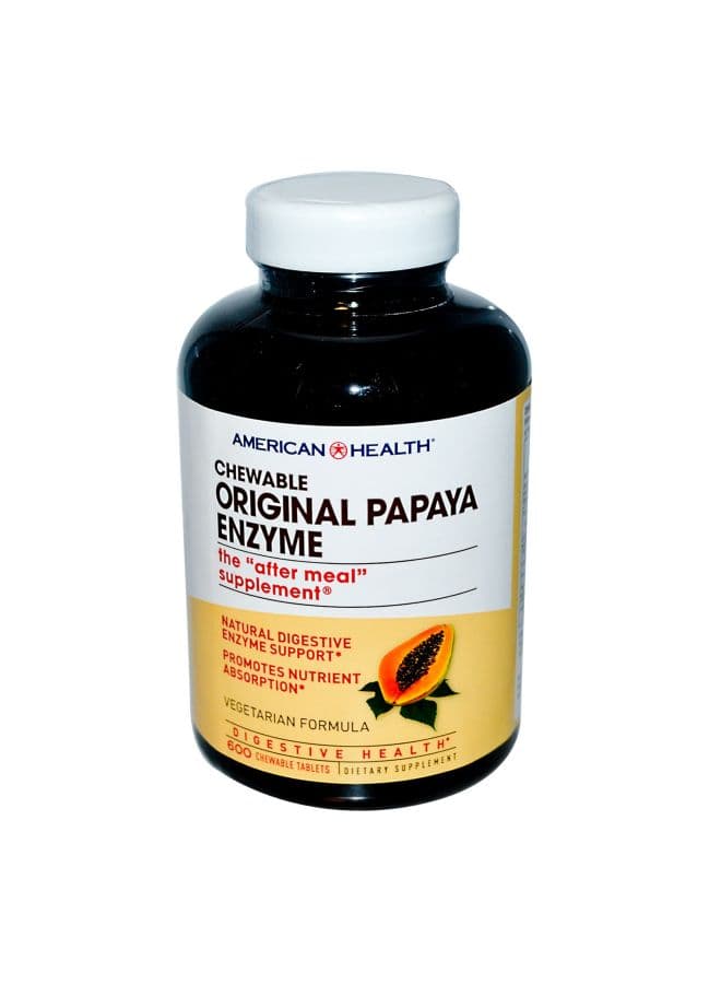 Original Papaya Enzyme Dietary Supplement - 600 Chewable Tablets