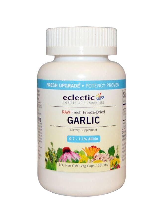 Garlic Dietary Supplement 550mg - 120 Veg Capsules