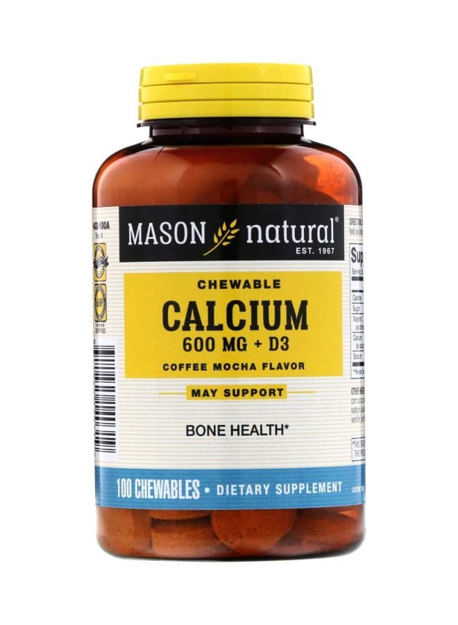 Calcium D3 Dietary Supplement 600 mg - 100 Chewables