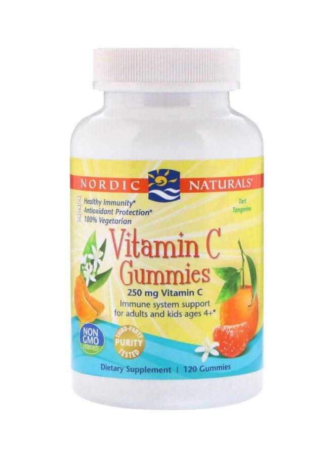 Vitamin C 250mg Gummies Dietary Supplement - 120 Gummies