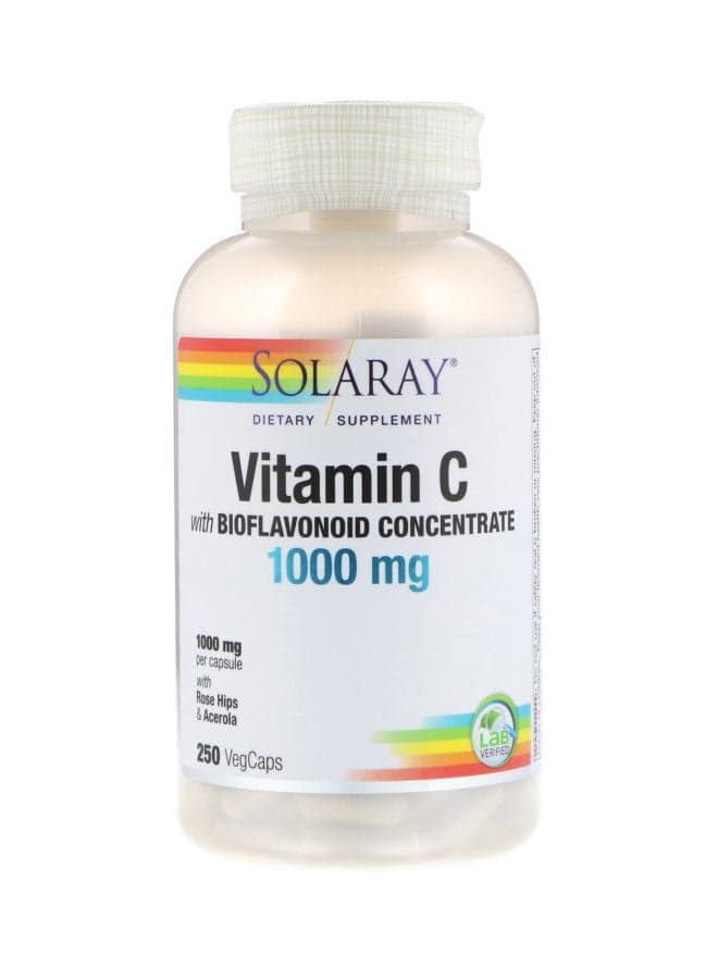 Vitamin C With Bioflavonoid Concentrate Dietary Supplement 1000 mg - 250 Veg Capsules