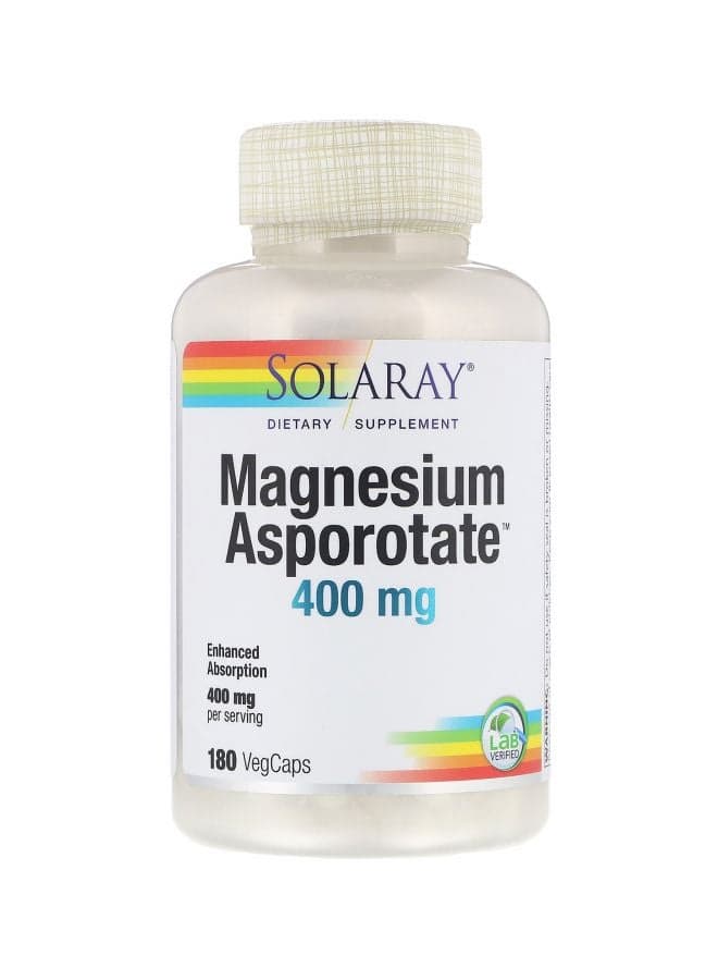 Magnesium Asporotate 400 mg Dietary Supplement - 180 VegCaps