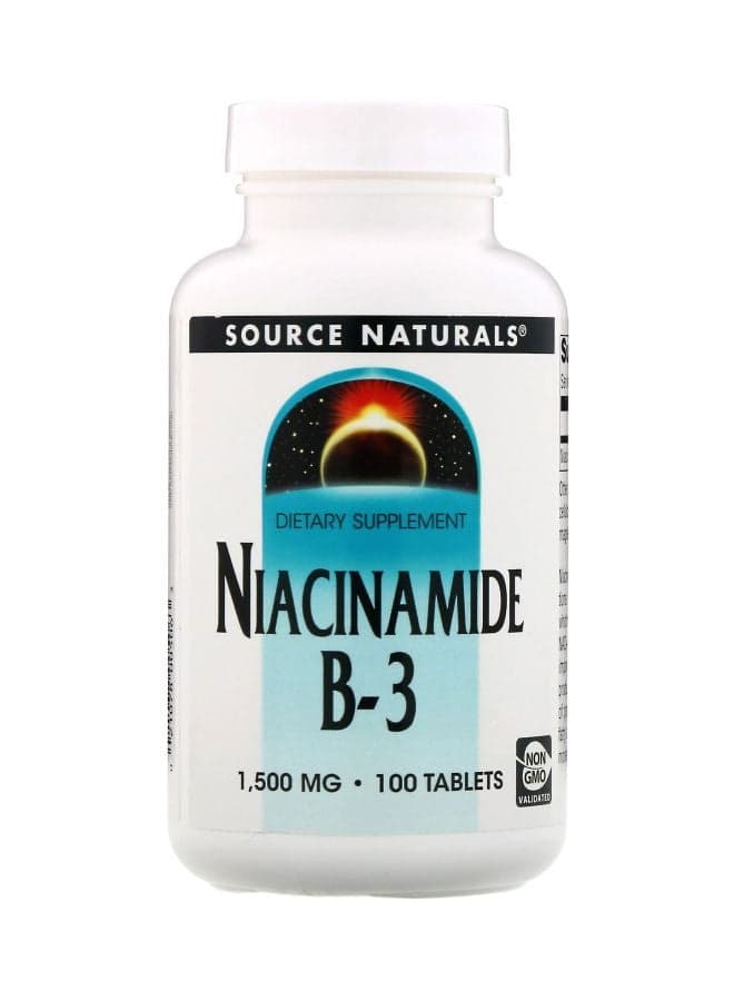 Niacinamide B-3 Dietary Supplement 1500 mg - 100 Tablets
