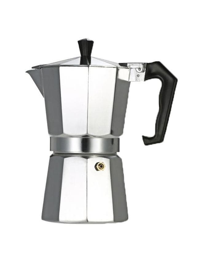 12 Cup Stove Top Espresso Coffee Maker Silver/Black 23x20.5x11.2cm
