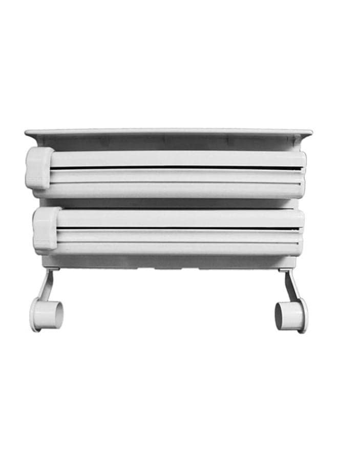 Plastic And Paper Dispenser And Holder White