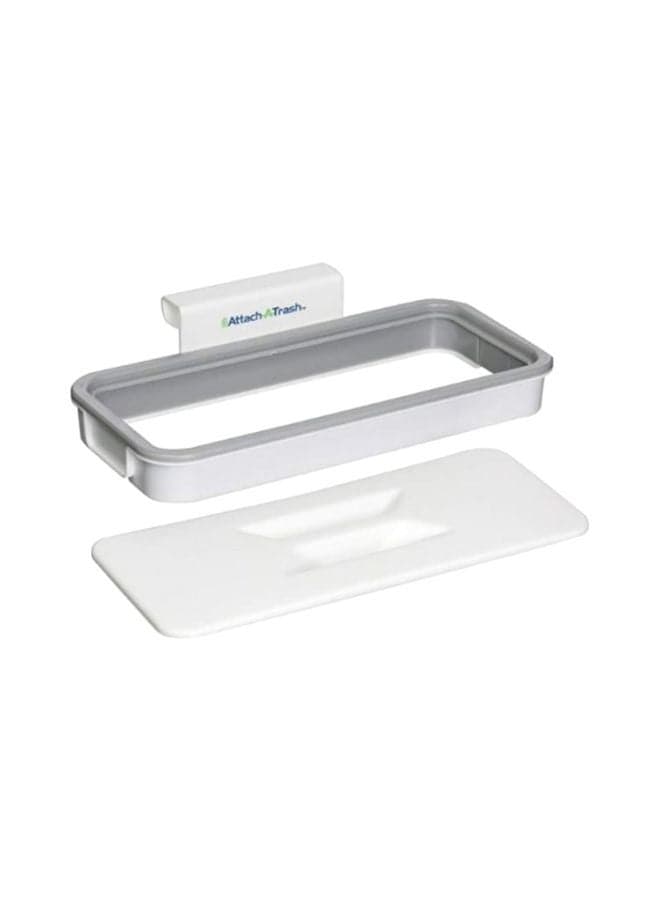 Hanging Trash Bag Holder Clear/Grey 24.3x10.2x3cm