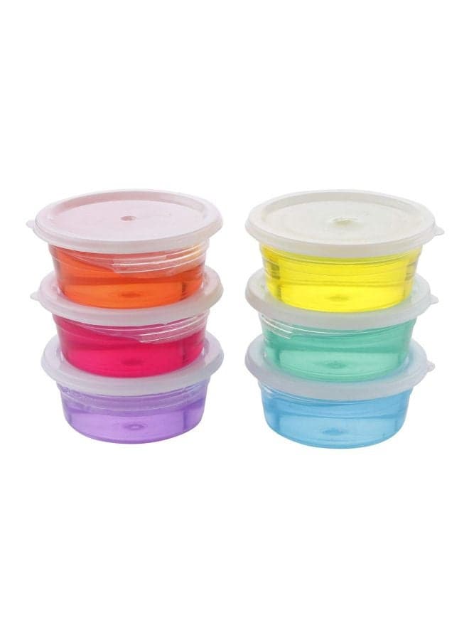 Pack Of 6 Crystal Clay Slime Stress Reliever