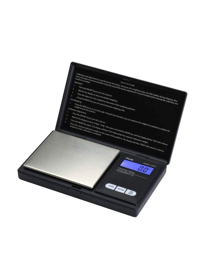 Digital Precision Pocket Weight Scale Black 3.88x5.75x1inch