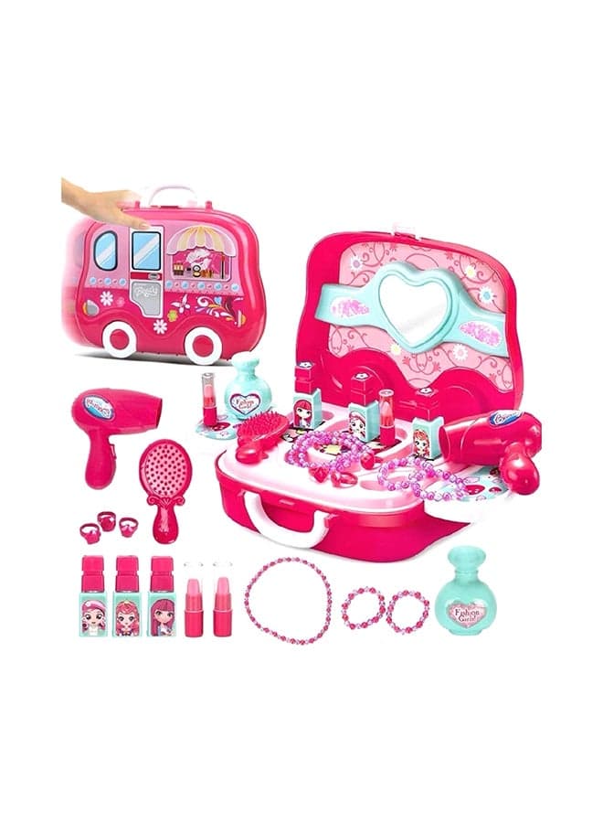 Beauty Make-up Case And Cosmetic Accessories Set