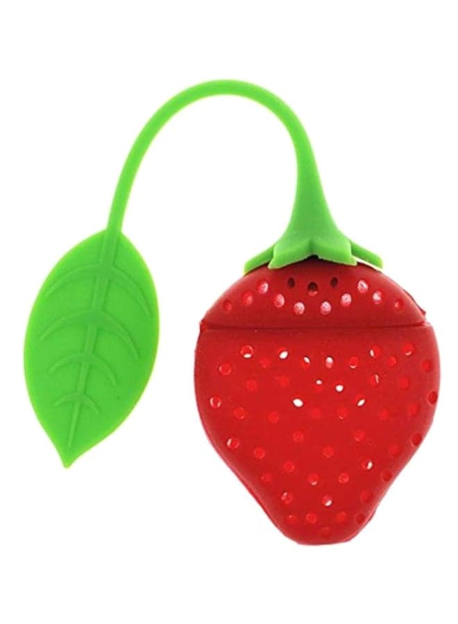 Strawberry Shaped Tea Strainer Red/Green