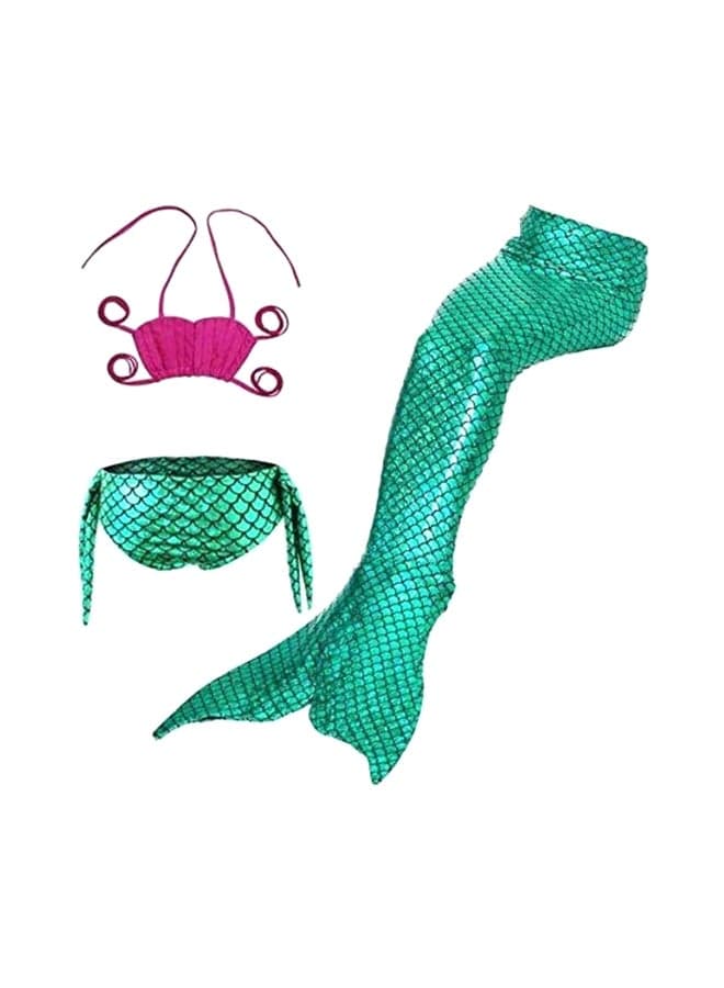 3-Piece Mermaid Swimsuit Set