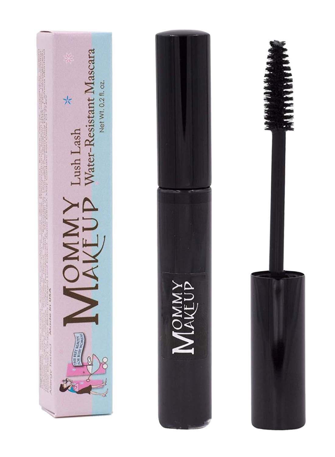Water-Resistant Eye Mascara With Brush Black