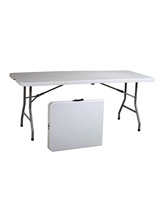 Multipurpose Foldable Table White/Black 90x50x7 cm