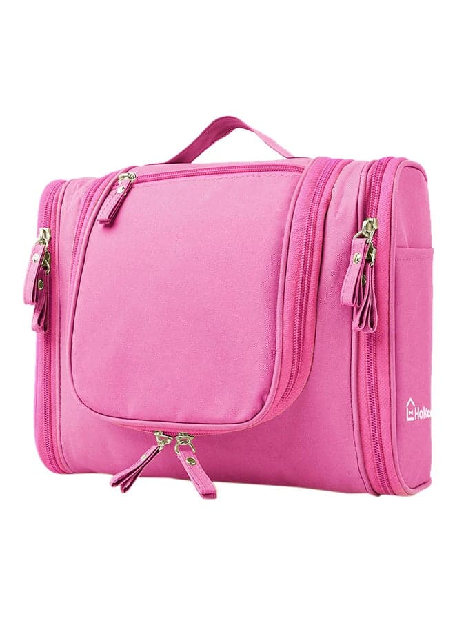 Waterproof Hanging Toiletry Bag Pink