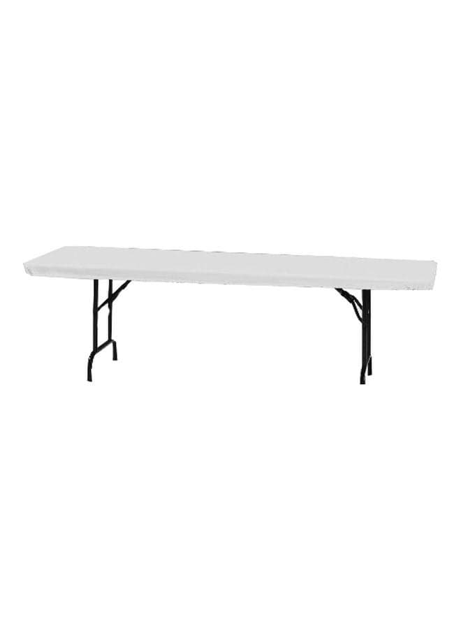 Plastic Table Cover White 29x72inch