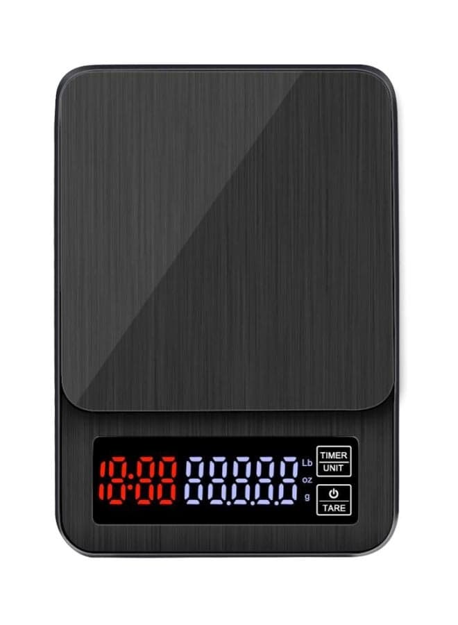 LCD Digital Electronic Drip Coffee Scale Black