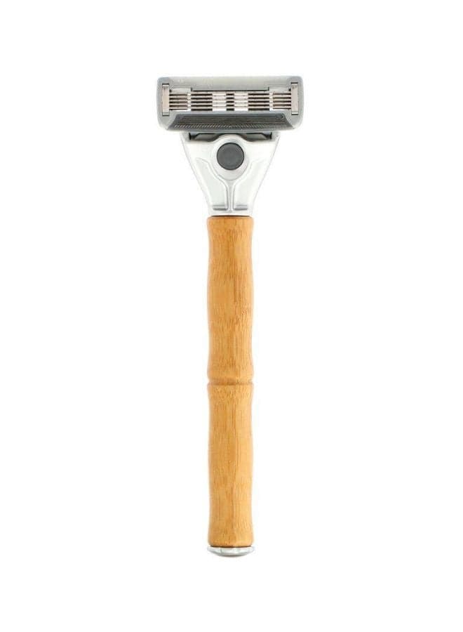 3-Piece Original Bamboo Razor Brown/Silver