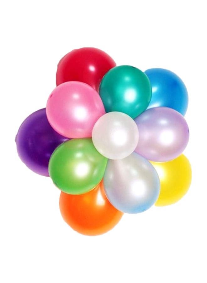 100-Piece Latex Metallic Balloons 12inch