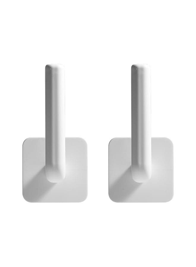 2-Piece Multifunctional Punch-Free Kitchen Hook white 7 x 11.6cm