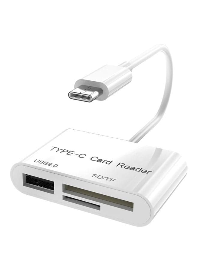 All In One Card Reader Adapter Cable For Macbook Pro White