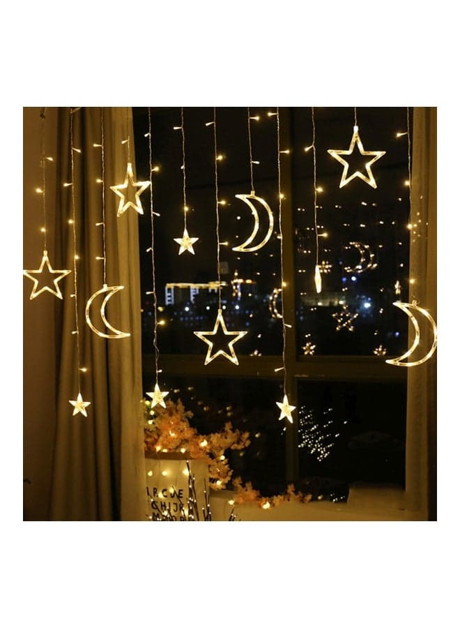 Star And Moon Shaped Decorative Light Set Warm White