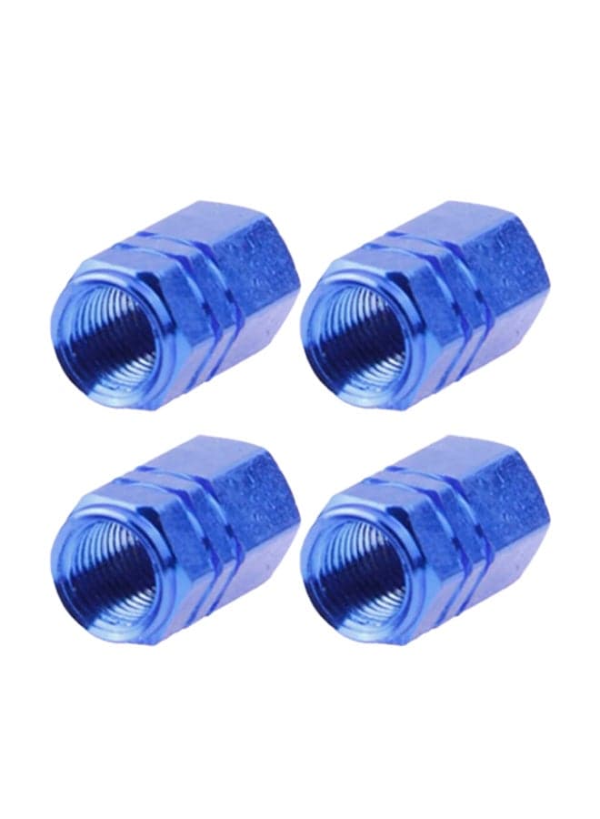 4-Piece Anodized Car Tire Valve Stem Cap