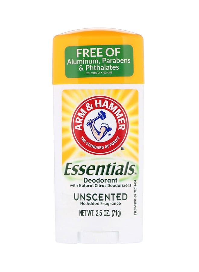 Essentials Deodorant - Unscented White 71grams