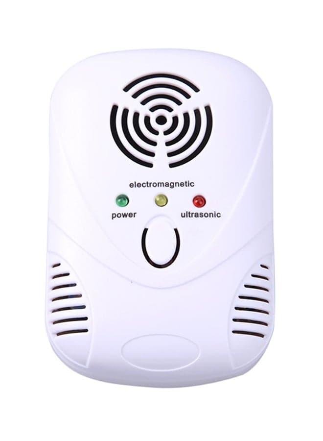Electronic Ultrasonic Mouse Cockroach Trap Repellent White 9.01 x 6.06 x 3.27centimeter