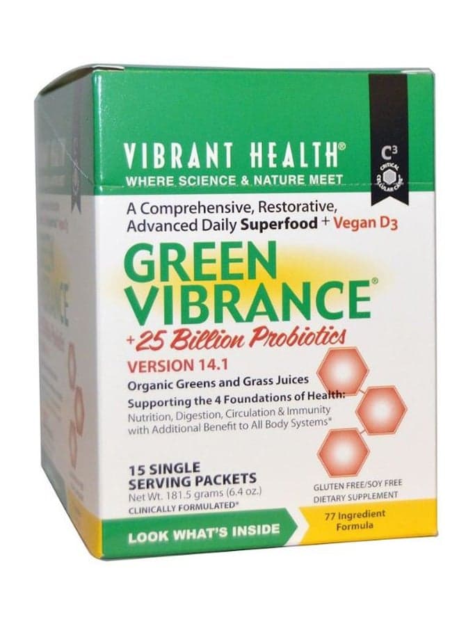 Pack Of 15 Green Vibrance Version 14.1 Probiotics