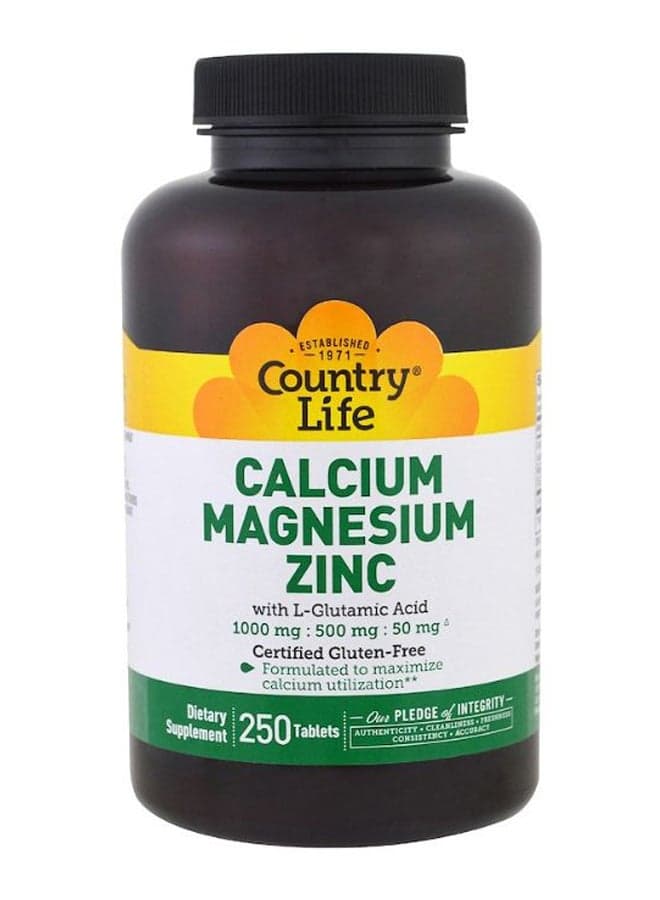 L-Glutamic Acid Calcium Magnesium Zinc - 250 Tablets